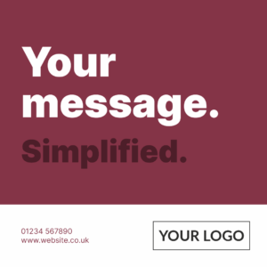 Social Square - Simple Message (Design 01)