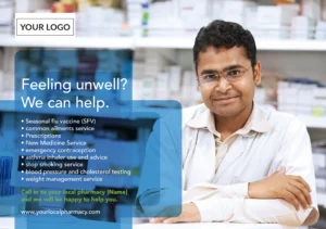 A5 Postcard - Pharmacy (Feeling Unwell?) 07