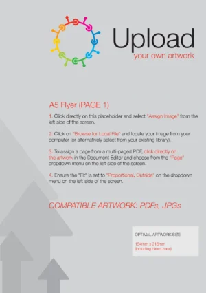 UPLOAD YOUR OWN - A5 Flyer (Portrait, 2PP)