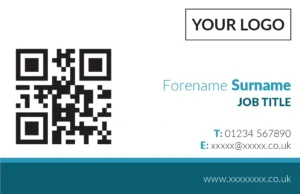QR Code Business Card - Design 3