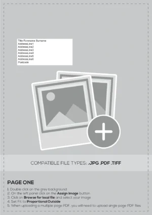 UPLOAD YOUR OWN - A4 Letter, 1 Page, 1st Class