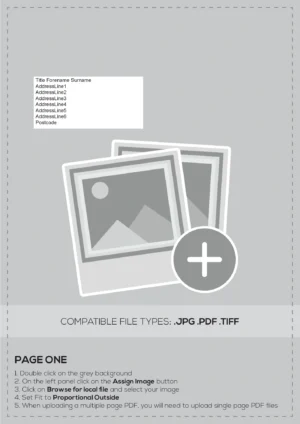 UPLOAD YOUR OWN - A4 Letter, 2 Page