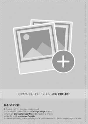 UPLOAD YOUR OWN - A4 1pp Letter with envelope overprint