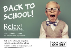 Easy A5 Postcard - School (Back To!) Education 2