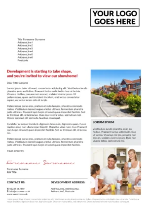 Easy A4 Letter - Showhome Invite 02