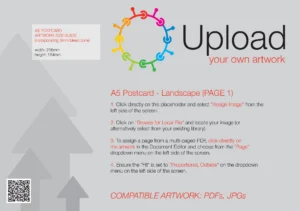 UPLOAD YOUR OWN - A5 6pp Mailer into Non-Window Envelope, 1st Class