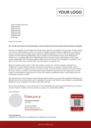 A4 Letter - Single Page, User Photo, Trackable 11