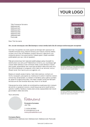 A4 Letter - Single Page, User Photo, Trackable 14