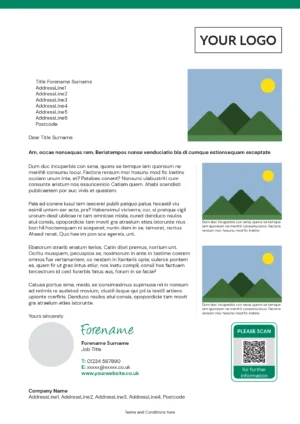 A4 Letter - Single Page, User Photo, Trackable 15