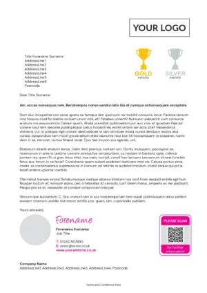 A4 Letter - Single Page, User Photo, Trackable 18