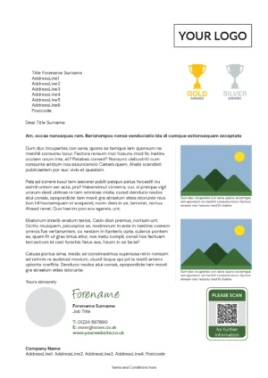 A4 Letter - Single Page, User Photo, Trackable 19