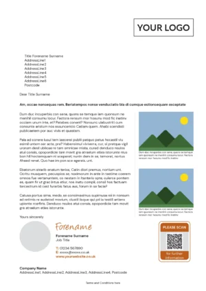 A4 Letter - Single Page, User Photo, Trackable 20