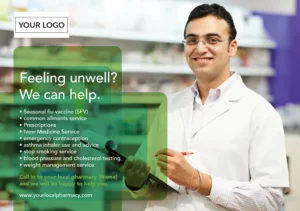 A5 Postcard - Pharmacy (Feeling Unwell?) 06