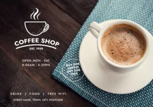 A5 Postcard - Coffee Shop
