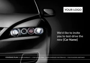 A5 Postcard - Automotive Test Drive