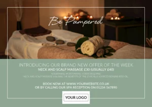 A5 Postcard - Health & Beauty (Be Pampered)