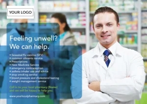 A5 Postcard - Pharmacy (Feeling Unwell?) 05