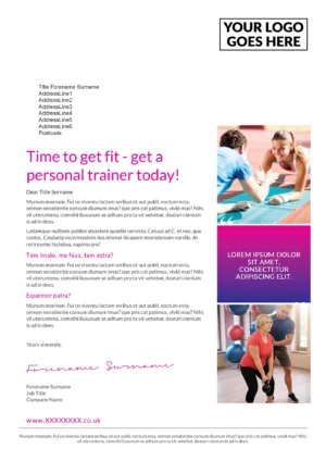 A4 Letter - Personal Trainer